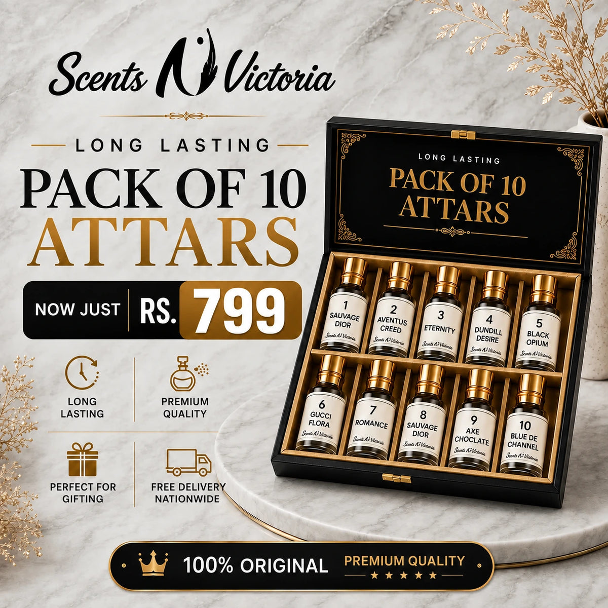 Discovery Premium Attar Box 10 Attars – Scents N Victories